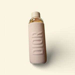 Dior Pink Glass Water Bottle
